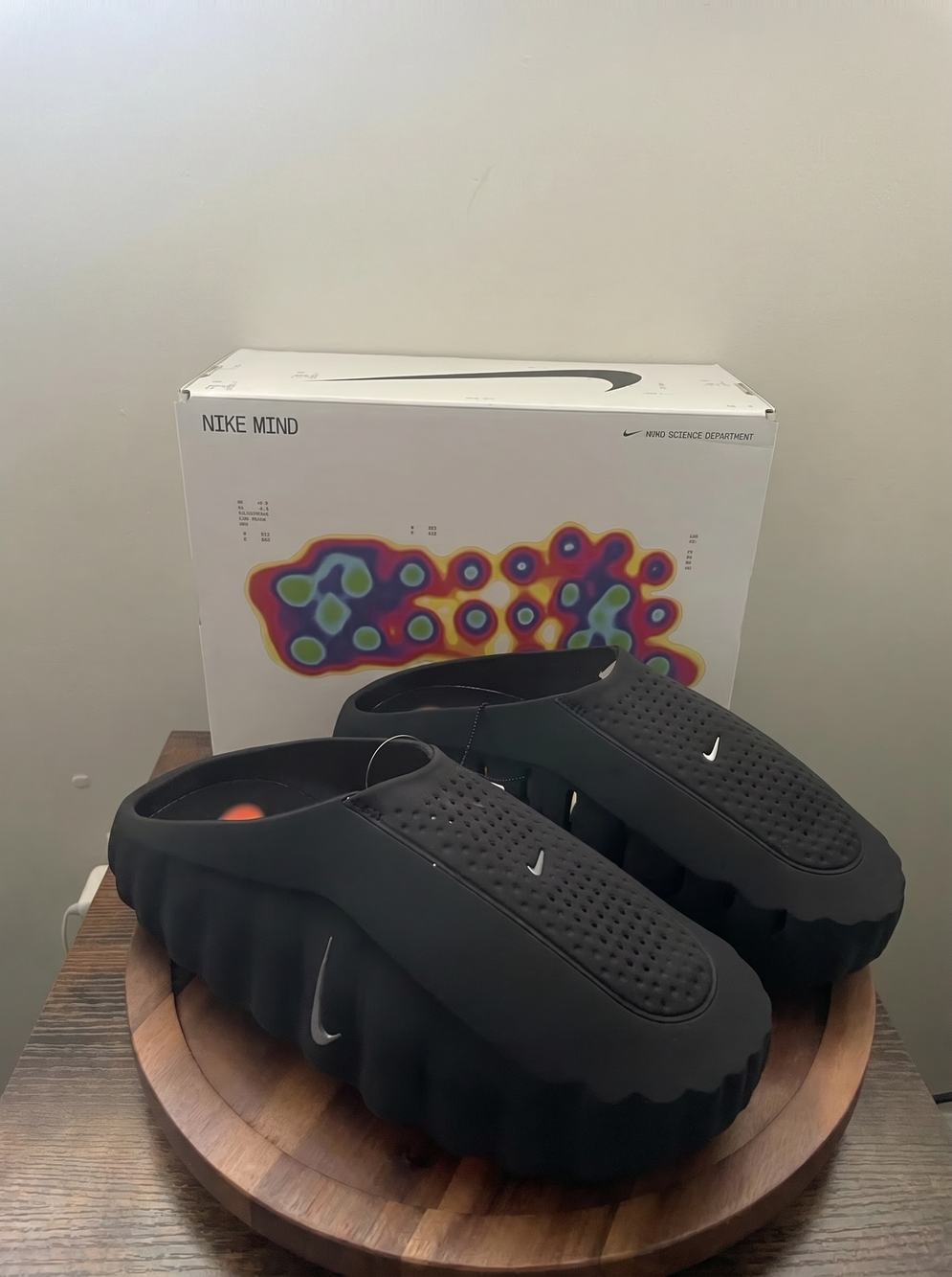 New - Nike Mind 001 Slide “Black Chrome” - Picture 3 of 7